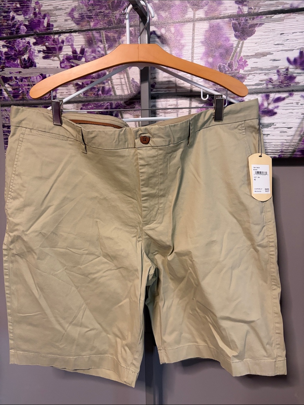 Men's Tommy Bahama Classic Cotton Chino Shorts - Light Khaki NWT Size 42